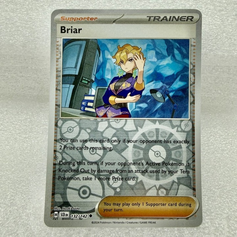 Briar 132/142 Sv07: Stellar Crown Reverse Holo Pokémon TCG Mint Unplayed